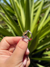 Load image into Gallery viewer, Citrine Eye Ring Size 7 50RD