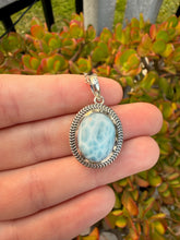 Load image into Gallery viewer, Larimar Oval Necklace 120LJ