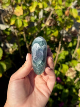 Load image into Gallery viewer, Blue Fluorite Heart 120VC