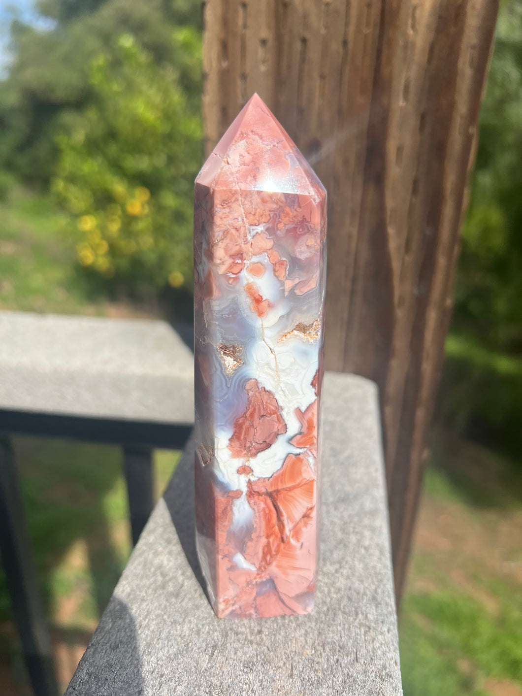 Cotton Candy Agate Tower Small