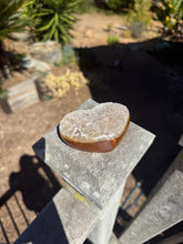 Load image into Gallery viewer, Carnelian Agate Druzy Heart 44HA