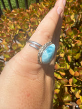 Load image into Gallery viewer, Larimar Ring Size 5.5+ Adjustable 38LG