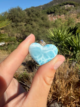 Load image into Gallery viewer, Larimar Heart Necklace 84H