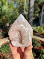 Pink Amethyst Agate Flame**
