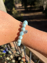 Load image into Gallery viewer, Larimar Beaded Bracelet 10mm