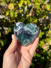 Load image into Gallery viewer, Blue Fluorite Heart 120VC