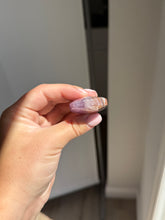 Load image into Gallery viewer, Chevron Anethyst and Crazy Lace Agate Palm Stone Intuitively Selected 15KV