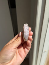 Load image into Gallery viewer, Chevron Anethyst and Crazy Lace Agate Palm Stone Intuitively Selected 15KV