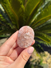 Load image into Gallery viewer, Pink Amethyst Palm Stone 14BA