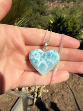 Load image into Gallery viewer, Larimar Heart Necklace 90TR