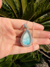 Load image into Gallery viewer, Larimar Teardrop Necklace 90TL