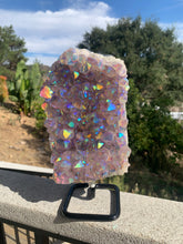 Load image into Gallery viewer, Aura Amethyst Druzy on Stand