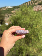 Load image into Gallery viewer, Pink Amethyst Moon With Stand 46PB