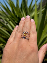 Load image into Gallery viewer, Citrine Eye Ring Size 8.5 50RC
