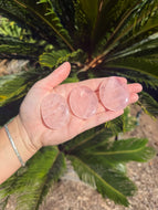Rose Quartz Palm Stone Intuitively Selected 8RE