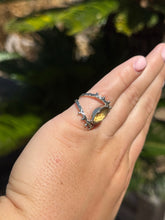 Load image into Gallery viewer, Citrine Eye Ring Size 6.5 50ABL