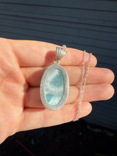 Load image into Gallery viewer, Larimar Oval Necklace 102LR