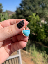 Load image into Gallery viewer, Larimar Heart Sterling Silver Pendant