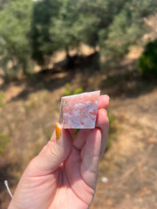 Lavender Pink Amethyst Geometric
