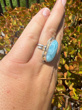 Load image into Gallery viewer, Larimar Ring Size 6+ Adjustable 50LI