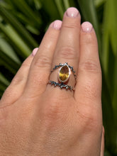 Load image into Gallery viewer, Citrine Eye Ring Size 8.5 50RC