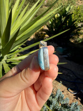 Load image into Gallery viewer, Larimar Square Necklace 78EL