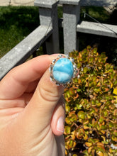 Load image into Gallery viewer, Larimar Ring Size 8.5 45LB