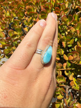 Load image into Gallery viewer, Larimar Ring Size 6+ Adjustable 38LE