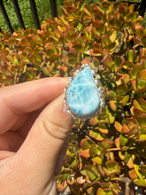 Load image into Gallery viewer, Larimar Ring Size 6+ Adjustable 55LJ