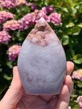 Load image into Gallery viewer, Pink Amethyst Druzy Flame