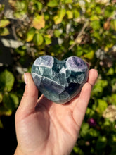 Load image into Gallery viewer, Blue Fluorite Heart 120VC