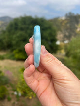 Load image into Gallery viewer, Larimar Tooth Shaped Sterling Silver Pendant