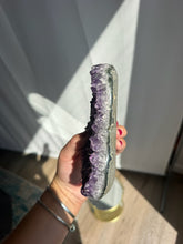 Load image into Gallery viewer, Amethyst Heart on Stand 55HS