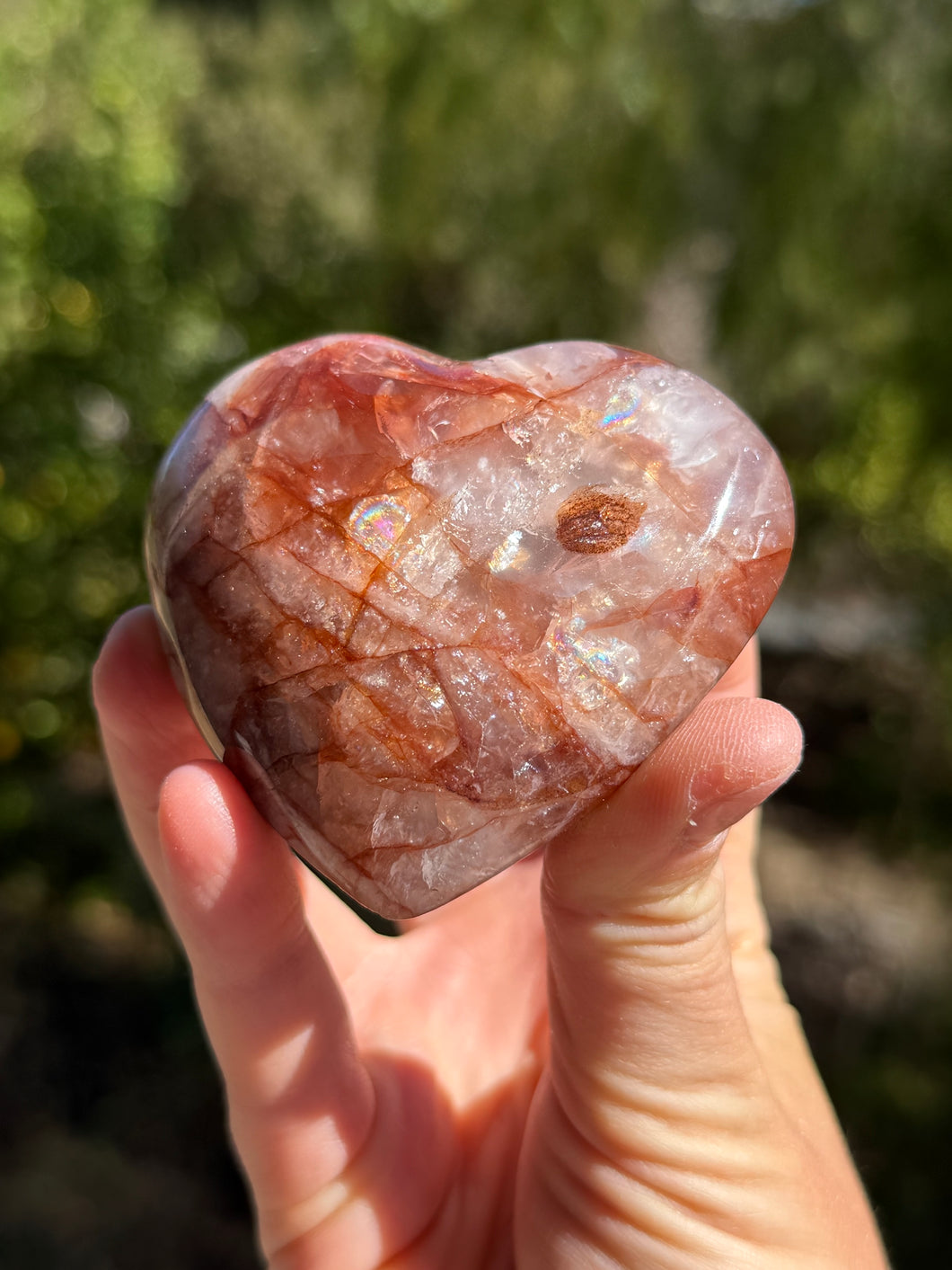 Fire Quartz w Rainbows