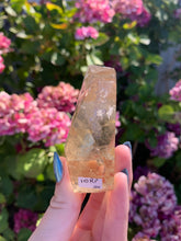 Load image into Gallery viewer, Citrine Standing Geometric with etchings face