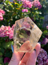 Load image into Gallery viewer, Citrine Standing Geometric with etchings face