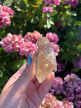 Load image into Gallery viewer, Citrine Standing Geometric with etchings face