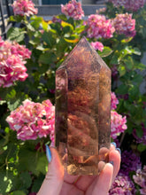 Load image into Gallery viewer, Smokey Quartz Copper Rutilated Tower