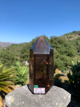 Load image into Gallery viewer, Smokey Quartz Copper Rutilated Tower