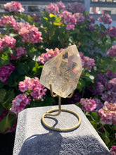 Load image into Gallery viewer, Citrine Tower With etching face on Stand