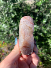 Load image into Gallery viewer, Pink Amethyst Heart with Green Jasper