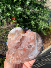 Load image into Gallery viewer, Druzy Pink Amethyst Heart