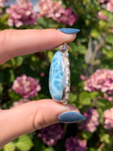 Load image into Gallery viewer, Larimar Teardrop Pendant