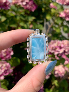Larimar Rectangle Pendant