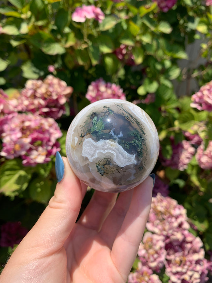 Moss Agate Sphere