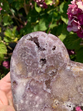 Load image into Gallery viewer, Lavender Pink Amethyst Druzy Heart