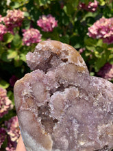 Load image into Gallery viewer, Lavender Pink Amethyst Druzy Heart