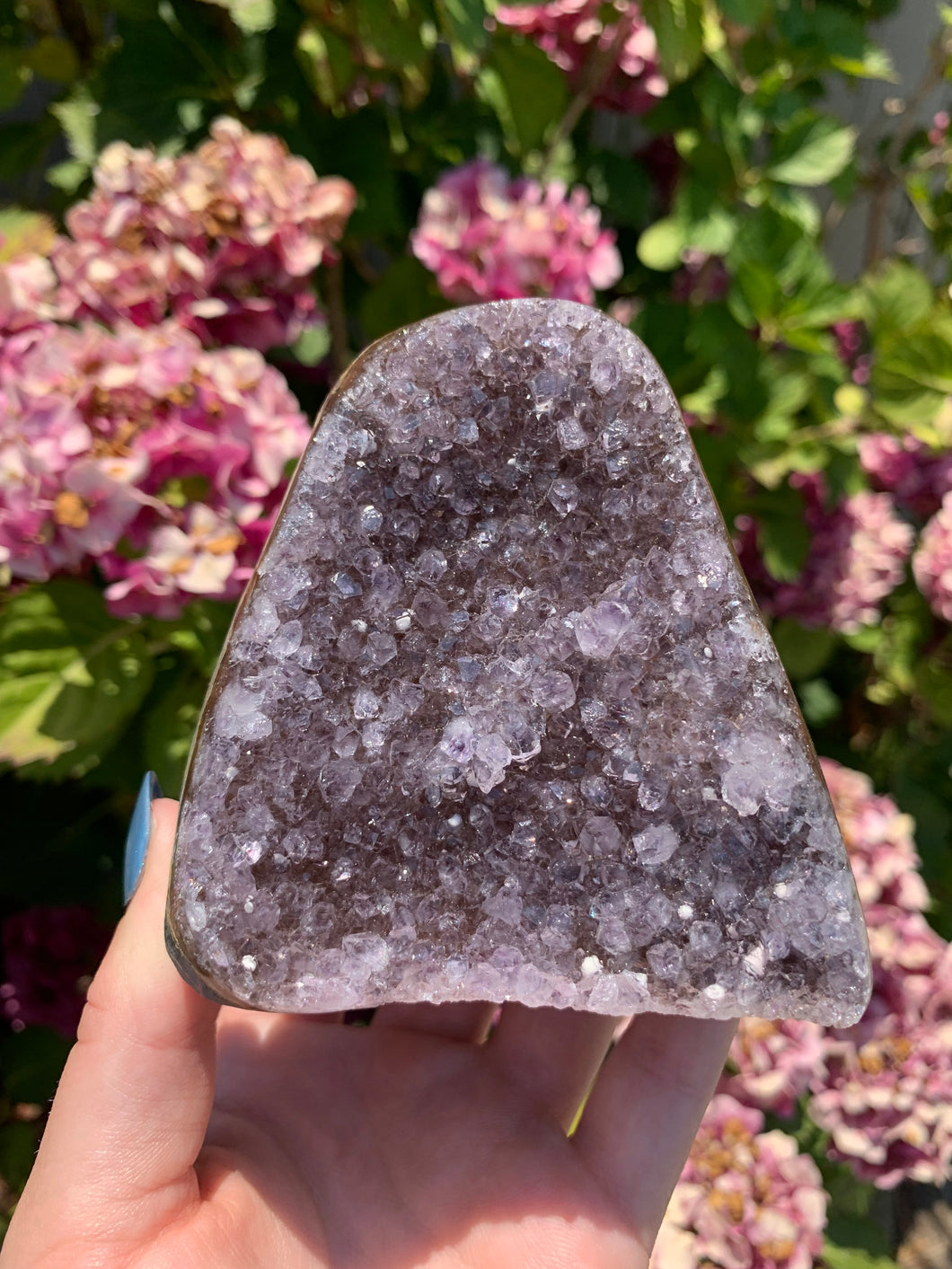 Druzy Purple Amethyst Cut Base