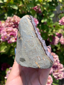 Druzy Purple Amethyst Cut Base