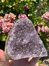 Load image into Gallery viewer, Druzy Purple Amethyst Cut Base